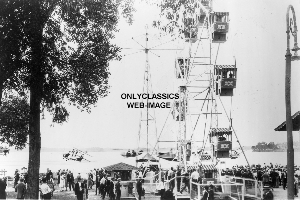 1930s EXCELSIOR AMUSEMENT PARK LAKE MN PHOTO FERRIS WHEEL