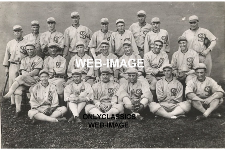 1919 CHICAGO BLACK SOX BASEBALL TEAM PHOTO SHOELESS JOE JACKSON WORLD