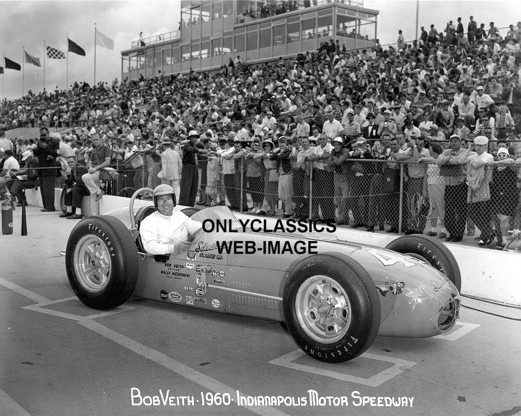 1960 INDY 500 PHOTO LOT of 26AUTO RACING OFFY RACE CAR FOYT RATHMAN
