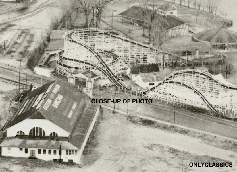 EXCELSIOR AMUSEMENT PARK ROLLER COASTER DANCE PAVILION PHOTO LAKE