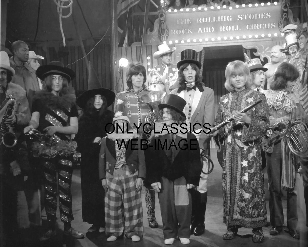 1968 THE ROLLING STONES ROCK AND ROLL CIRCUS PHOTO JAGGER LENNON