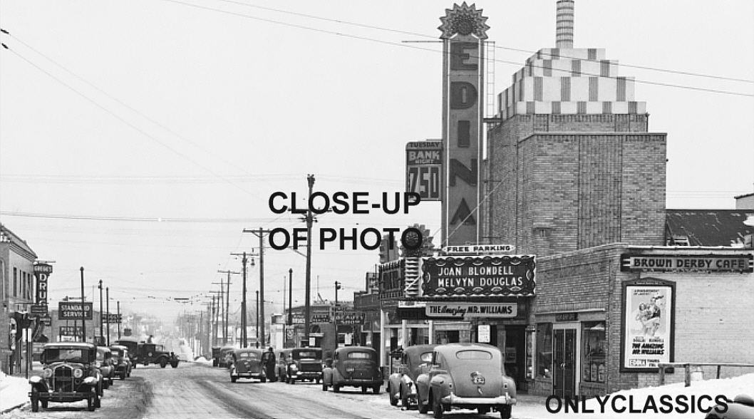 1939 ART DECO MOVIE THEATER EDINA MN MAIN STREET 50TH & FRANCE GREAT