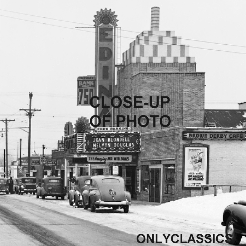 1939 ART DECO MOVIE THEATER EDINA MN MAIN STREET 50TH & FRANCE GREAT